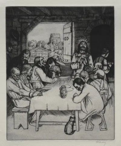 The Last Supper by Уильям Странг, 1889 — digital art print download
