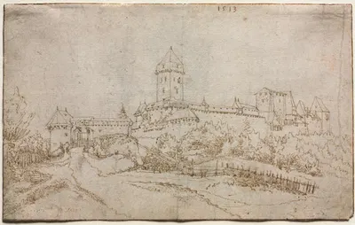 View of a Castle by Вольфганг Хубер, 1513 — digital art print download