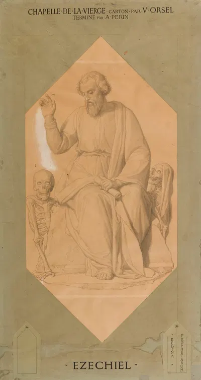 Ezechiel by Альфонс-Анри Перен, 1834-1850 — digital art print download