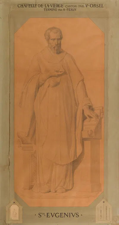 Sanctus Eugenius by Альфонс-Анри Перен, 1834-1850 — digital art print download
