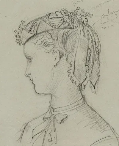 Chapeau de chez madame Aubert by Анаис Колен-Тудуз, 1868 — digital art print download