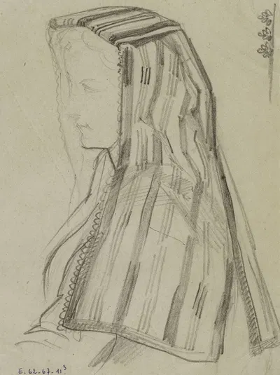Coiffure napolitaine by Анаис Колен-Тудуз, 1865 — digital art print download