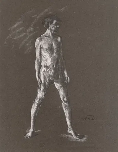 Study of a Standing Man by Артур Боун Дэвис — digital art print download