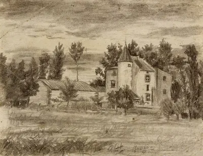 Manoir à Jonzac by Артур-Жозеф Генье — digital art print download