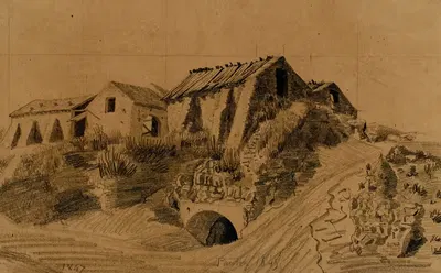 Вид на Пантен by Огюст Пекенё, 1847-1848 — digital art print download