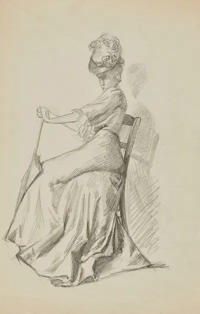Etude by Cécile Kahn, 1900-1905 — digital art print download