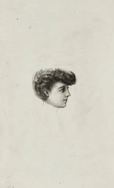 Etude by Cécile Kahn, 1900-1905 — digital art print download