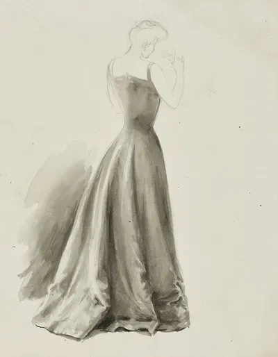 Etude by Cécile Kahn, 1900-1905 — digital art print download