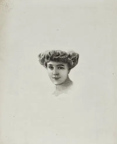 Etude by Cécile Kahn, 1900-1905 — digital art print download