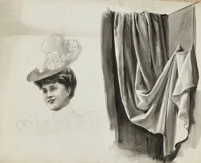 Etude by Cécile Kahn, 1900-1905 — digital art print download