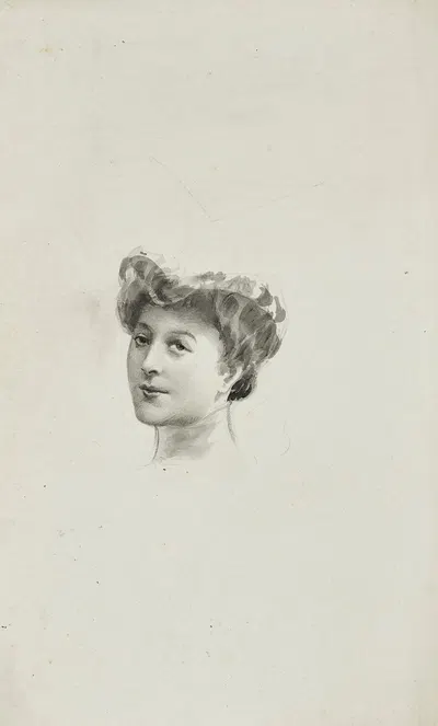 Etude by Cécile Kahn, 1900-1905 — digital art print download