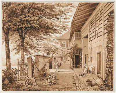 Souvenir de la maison de Spitel-Acker by Шарль Эдуар Каламе, 1831 — digital art print download