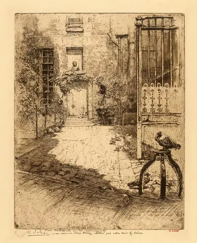 Двор Рогана, виноградник, проход для мула by Шарль Жуас — digital art print download