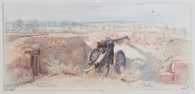Участок длиной 155 на равнине Кретей by Шарль Жуас, 1916 — digital art print download