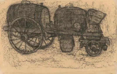 Cart of a sewage tanker driver by Констант Пермеки — digital art print download