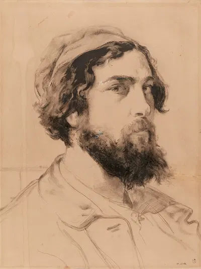 Portrait de Daniel Vierge by Даниэль Урабьета Вьерге — digital art print download