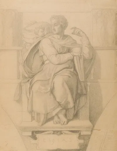 Esaias d'après Michel-Ange by Ernest Hébert — digital art print download