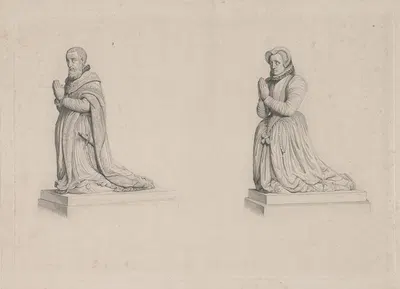Jouy (Jean d'Escoubleau, Sire de) Gentilhomme de la Chambre du roi + 1562 Brives (Antoinette de) dame de Jouy by Эрнест…