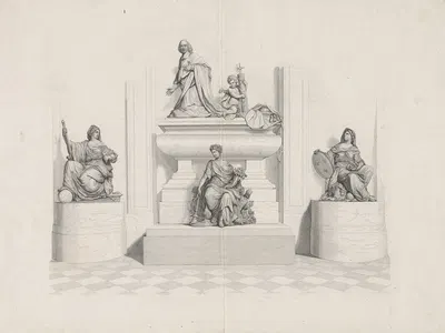 Mazarin (Jules) Cardinal 1661 by Эрнест Эбер, 1838 — digital art print download
