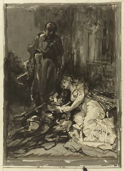 La dernière scène d'Hernani by Франсуа-Николя Шиффлар, 1877 — digital art print download