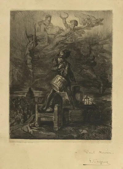 Le Rappel by Франсуа-Николя Шиффлар, 1869 — digital art print download