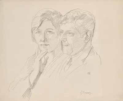 Grete Wagner-Barwig und Dr. Josef Wagner by Franz Barwig the Elder, 1927-1930 — digital art print download
