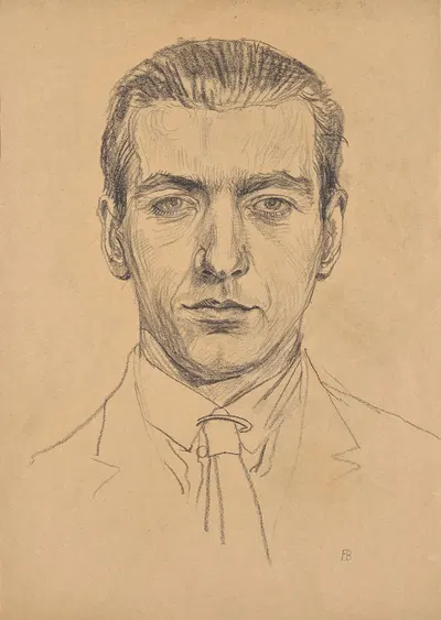 Porträt Franz Barwig des Jüngeren by Franz Barwig the Elder, 1921 — digital art print download