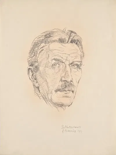 Selbstbildnis by Franz Barwig the Elder, 1929 — digital art print download
