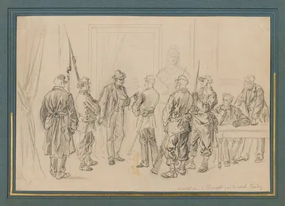 Episode de la Commune arrestation de Cluseret by Фредерик Теодор Ликс — digital art print download