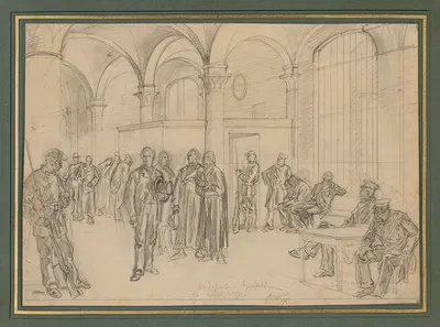 Episode de la Commune le dépôt à la Préfecture, 24 avril 1871 by Фредерик Теодор Ликс — digital art print download