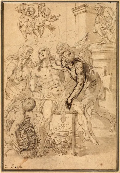 Umučení sv. Vavřince by Karel Škréta, 1650 — digital art print download