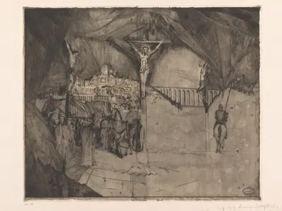Golgotha I by Lodewijk Schelfhout, 1914 — digital art print download