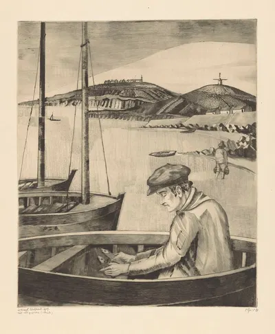 Le Pêcheur by Lodewijk Schelfhout, 1927 — digital art print download