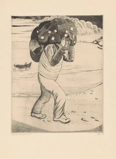 Porteur de filets by Lodewijk Schelfhout, 1928 — digital art print download