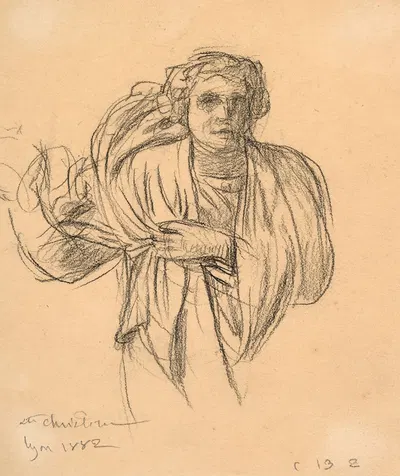 Study for 'Le Martyre de sainte Christine' by Луи Жанмо, 1882 — digital art print download