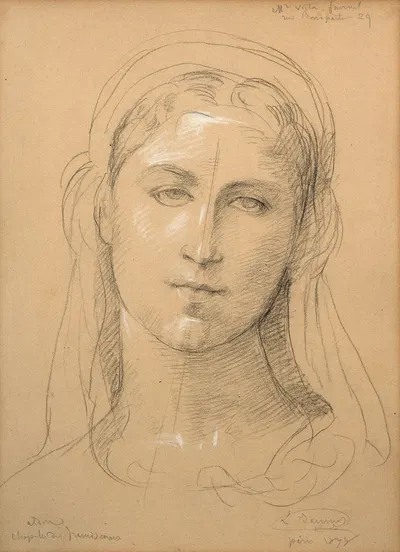 Study for 'L'Immaculée conception' by Луи Жанмо, 1875 — digital art print download