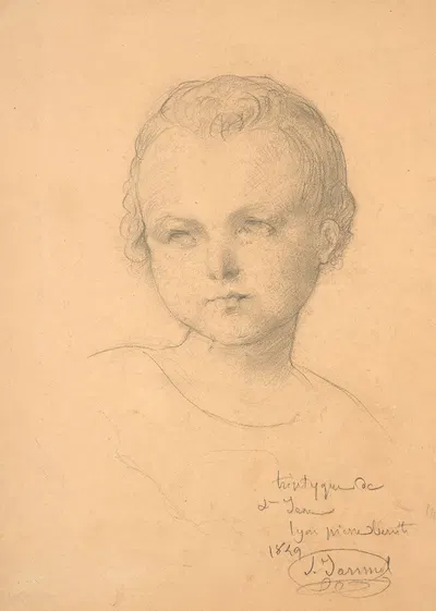 Study for 'Triptyque du Mois de Marie' by Луи Жанмо, 1849 — digital art print download