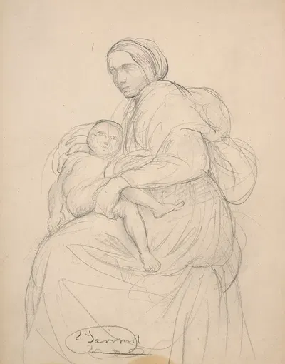 Study for Virgin and Child by Луи Жанмо — digital art print download