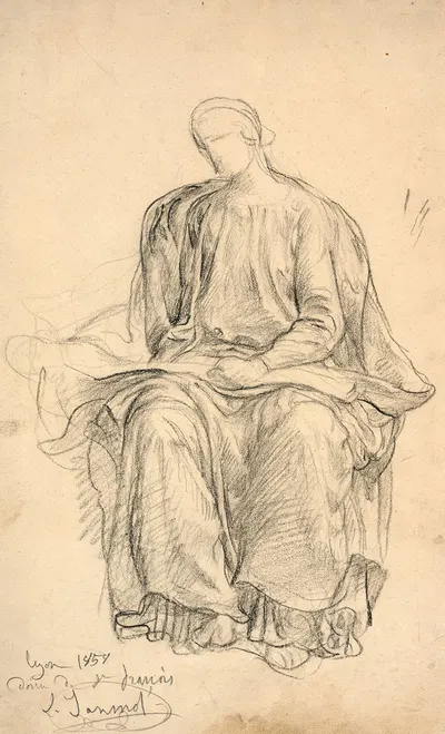 Study of an evangelist by Луи Жанмо, 1859 — digital art print download