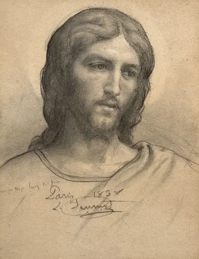 Study of Christ by Луи Жанмо, 1838 — digital art print download