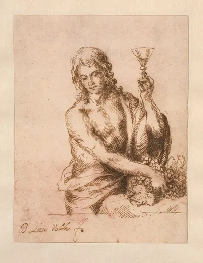 Bacchus by Lucas de Valdés — digital art print download
