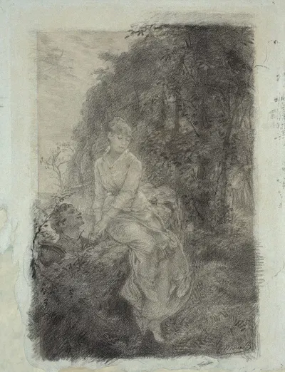 Study for the park wall by Мари Браккемонд — digital art print download