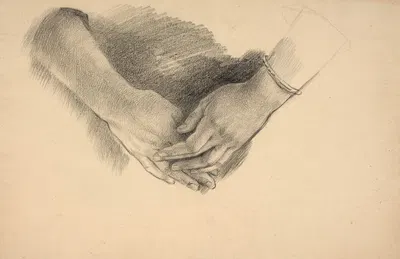 Study of hands, study for the central figure of ‘Les Trois Grâces’ by Мари Браккемонд — digital art print download