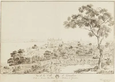 Vue de la Ville de Grandson by Никлаус Шпрунгли, 1789 - 1792 — digital art print download