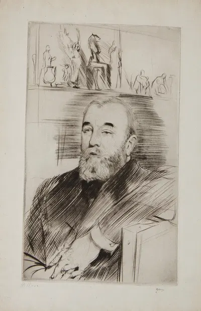 Portrait Of Henri Rouart by Поль Сезар Элью, 1859–1927 — digital art print download