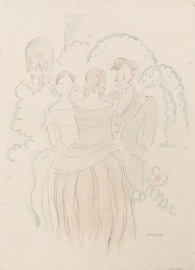 Romántico by Рафаэль Баррадас, 1926-1928 — digital art print download