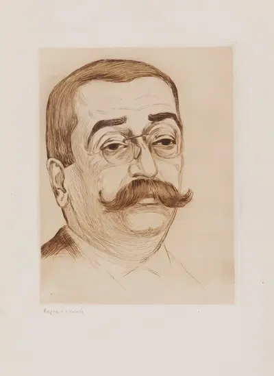 Portrait de l'anthropologiste Prince Roland Bonaparte by Raphael Schwartz, 1912 — digital art print download
