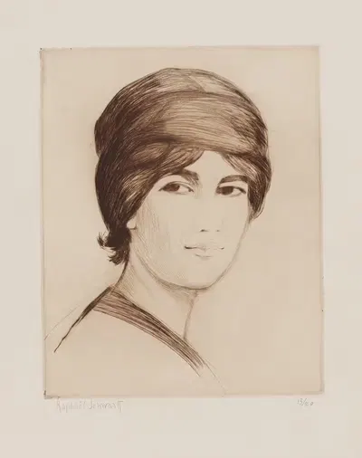 Tête de femme by Raphael Schwartz, 1912 — digital art print download