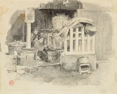 Where Sake Is Sold by Роберт Фредерик Блум, 1890 — digital art print download