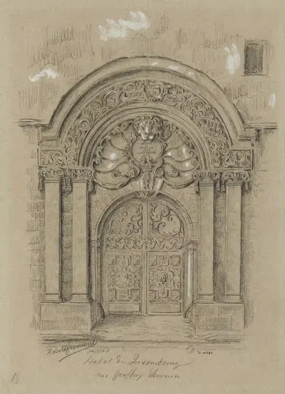 Hôtel de Luxembourg, rue Geoffroy L'Asnier, 4ème arrondissement by Robert Frémont, 1895-1905 — digital art print download